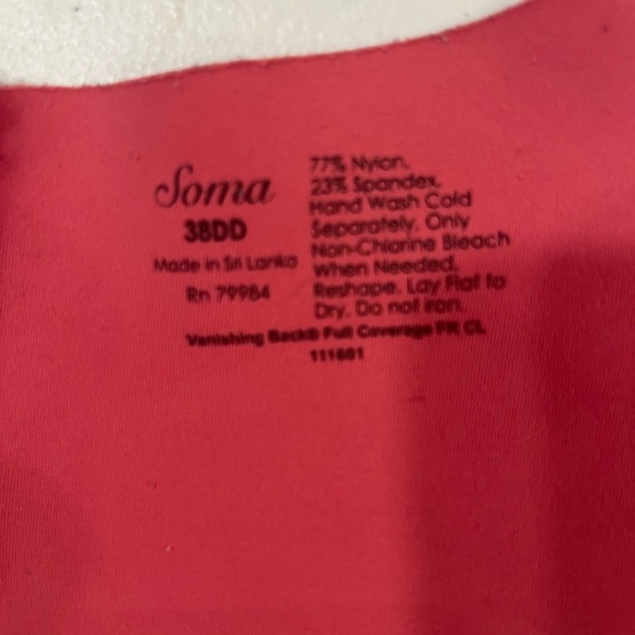 Soma Pink and Olga Animal print Intimates Collection size 38 DD - Picture 5 of 8